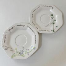 Noritake ノリタケ the country diary of an edwardian lady カップ&ソーサー 2客セット まとめて webb & bower ltd.1977 花柄 ビンテージ_画像9