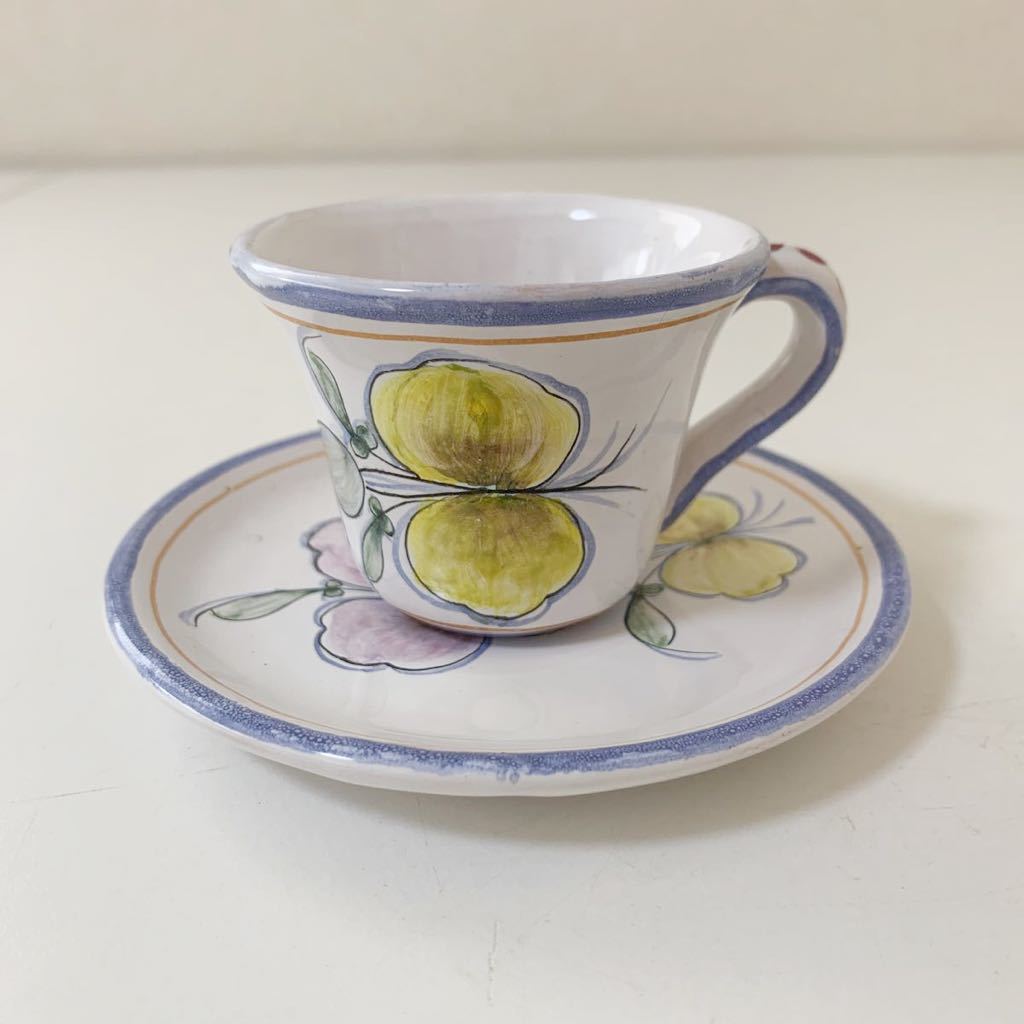 手绘陶器 PORTUGAL 葡萄牙 小咖啡杯 杯子和碟子 餐具 厨房内饰, 茶具, 杯子和碟子, 小咖啡杯