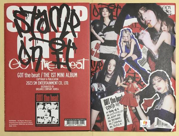 GOT The Beat Stamp On It CD 韓国盤 アルバム トレカ 赤 Stamp ver BoA 少女時代 Red Velvet aespa