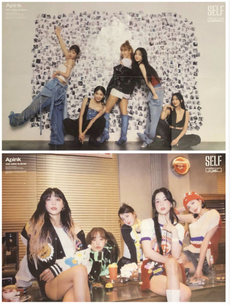 Apink SELF DND 韓国盤 アルバム CD 特典 ポスター 2枚セット トレカ photocard