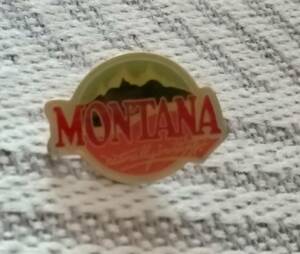 ピンバッジ　MONTANA　モンタナ州の山々　アメリカ　ピンズ　送料120円～　コレクション　山