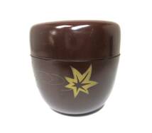 棗　朱（古代朱）　紅葉　金彩　№0819C　茶器　茶道具　★岡山発送★（広島発送品同梱不可）_画像2