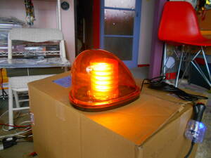 回転灯　LED　LED回転灯　橙　パトランプ　パトライト　12v　24v　共用　国内メーカー　防犯灯　非常灯　良品　動作確認済　着払いヤマト