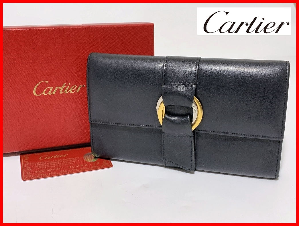 年最新ヤフオク! カルティエ 長財布 レディース 黒