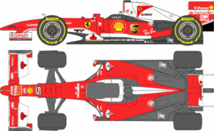 1/20フェラーリF60'16ホッケンハイムデカール[D872]