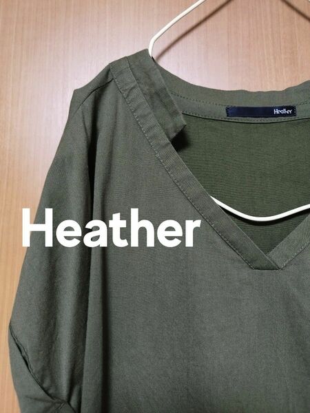 Heather ヘザー カットソー 半袖Tシャツ