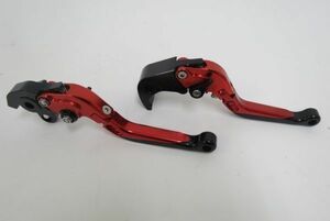 CBR1000RR 04-07 CB1000R 08-14 ビレットレバー ロング 赤 【ae-h-cbr100004-d】