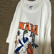 ギルダン 半袖Tシャツ　野球　NABA ベースボール　キャッチャー29 古着　入手困難　激レア　希少 人気 白　ビッグサイズ　ゆるだぼ_画像8