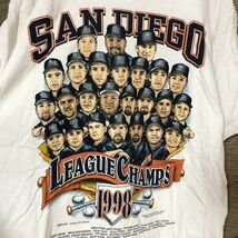 フルーツオブザルーム　半袖Tシャツ サンディエゴ　MLBベースボール 90s 29 古着　入手困難　激レア　希少 人気 ビッグサイズ　メジャー_画像3