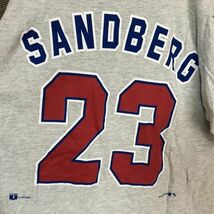 USA製　半袖Tシャツ　MLB　メジャー　シカゴ　ビンテージ　袖ロゴ　グレー44 古着　入手困難　激レア　希少 人気　ビッグプリント nutmeg_画像5