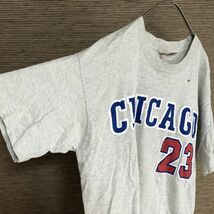 USA製　半袖Tシャツ　MLB　メジャー　シカゴ　ビンテージ　袖ロゴ　グレー44 古着　入手困難　激レア　希少 人気　ビッグプリント nutmeg_画像8