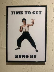 blues Lee kung fu A4 poster amount attaching postage included ①