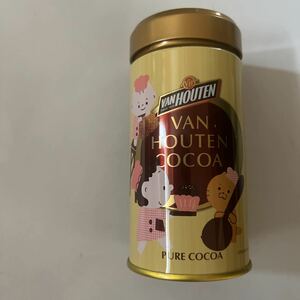 つむぱぱ/デザイン缶/空き缶　空缶　缶　カン　 限定品　バンホーテン　ココア　VAN HOUTEN COCOA