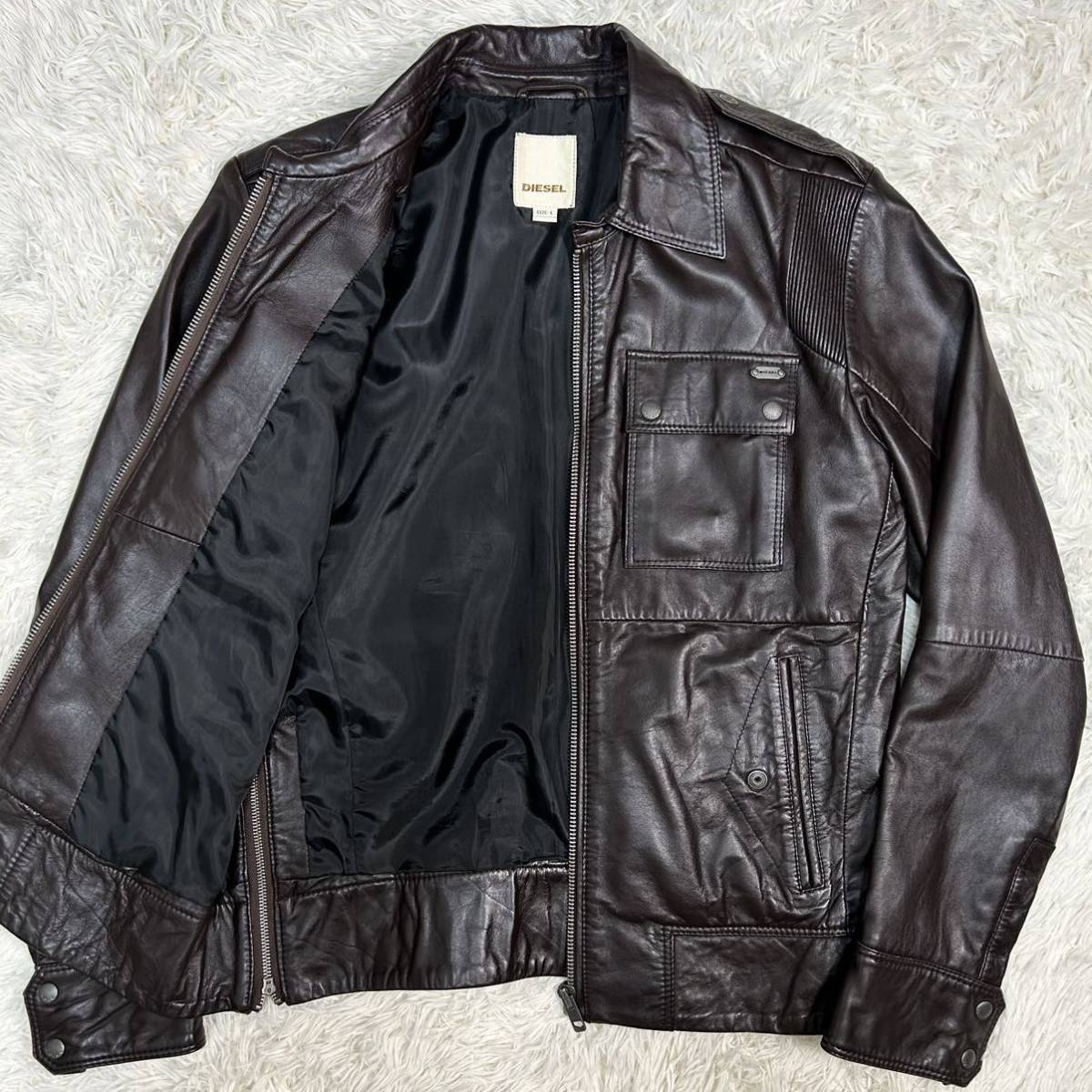 2023年最新】ヤフオク! -diesel ラム レザー ジャケットの中古品・新品