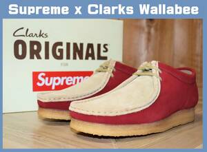  prompt decision [ unused ] Supreme x Clarks * Wallabee (US8/UK7) * Supreme Clarks collaboration special order 15SS 2-tone