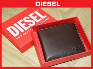 送料無料 即決【未使用】 DIESEL ★ 牛革 2つ折り財布 X08428 ★ ディーゼル 国内正規品 ウォレット