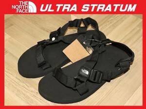 送料無料 即決【未使用】 THE NORTH FACE ★ ULTRA STRATUM ストラップサンダル (US9/27cm) ★ ノースフェイス NF52051 ブラック