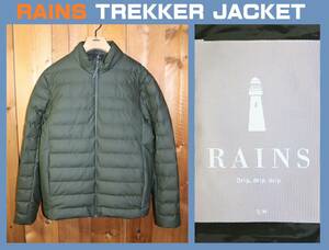 送料無料 即決【未使用】 RAINS ★ TREKKER JACKET (S~Mサイズ) ★ レインズ 中綿 ジャケット 防水 税込定価2万7500円