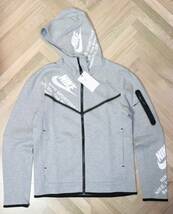 即決【未使用】 NIKE ★ NSW TECH FLEECE FULL ZIP L/S HOODIE (Sサイズ) ★ ナイキ テックフリース ジップパーカー DM6475 定価1万7600円_画像2