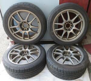 39938 WORK 17インチ ホイール　+ タイヤ 4本セット 235/45R17　日産　ステージア