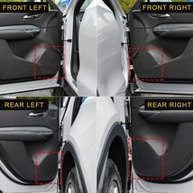 黒４枚」　キャデラック XT4 2018-2023 ステンレス車のドアパネルスピーカーパッドサウンドスピーカーカバートリムフレームステッカー_画像2