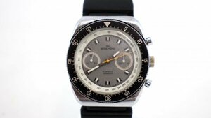 * rare operation goods WAKMANN /wa bear nCal 7733ba rouge 7733 men's wristwatch chronograph Vintage 130926