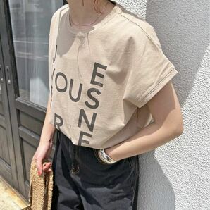 新品 23SS Spick & Span スピックアンドスパン JEVOUSENPRIE Tシャツ ベージュ