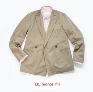 s.k. manor hill（エスケーマノアヒル）チノクロス・ダブルジャケット sizeS