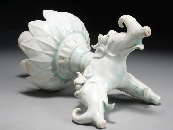 V961. 中国古玩宋代青白磁装飾燭台/ 陶器陶芸古美術時代| JChere雅虎