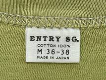 ＵＳＥＤ　エントリーＳＧ　ENTRY SG　半袖Ｔシャツ　胸ポケット付き　サイズＭ　日本製　無地_画像4
