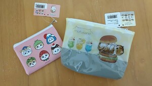 モフサンド★mofusand×Seria/ マチつきポーチ＆コインパース/未使用/新品★送料込