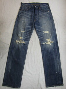 LEVIS LVC リーバイス 71501 クラッシュ加工 デニムパンツ W34