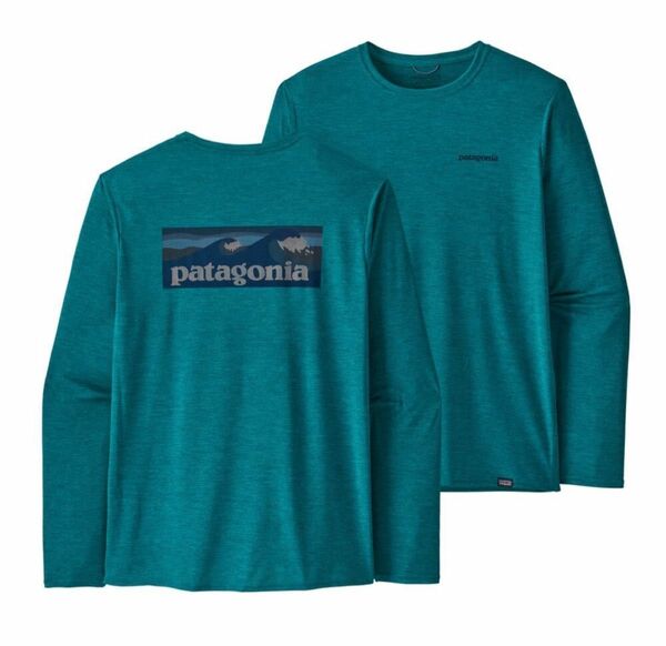 Lサイズ BBLX 新品 Patagonia ロングスリーブ キャプリーン クールデイリー グラフィックシャツ ラッシュガード 