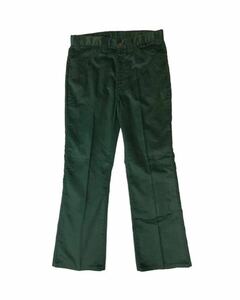 ビンテージ 70s 80s Levi’s 546コーディロイ Gentleman’s Jeans MADE IN USA ライトオンスコード グリーン W33位