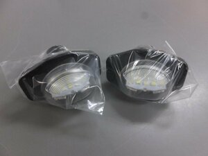 [ unused * long time period stock goods ]LED license number plate light white Toyota 20 Alphard / Corolla / Wish /siena/ Scion 