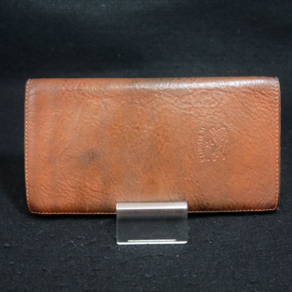 送料無料選択可 USED品・保管品 IL BISONTE イルビゾンテ 2つ折り長