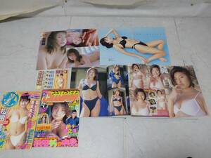 c9610◆グラビア◆松田純　雑誌切り抜き・表紙15枚◆付録シール付き