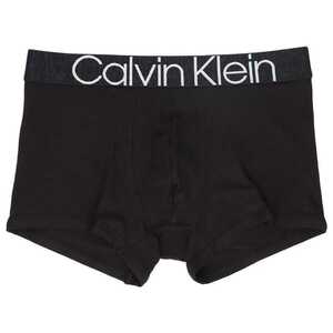 CALVIN KLEINカルバンクライン ECO COTTON TRUNK エコ コットン ローライズ ボクサーパンツ 前閉じ メンズ NB2682 ブラック 海外L(日本XL)