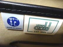 ラゲージアオキ1894 LUGGAGE AOKI ダレス バッグ 青木鞄 ビジネスバッグ 書類鞄 ブラック ドクター レザー 本革_画像9