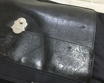 no16309 FURLA フルラ イタリア製 エナメル レザー ナイロン 2way ショルダー トート ビジネスバッグ 書類ケース ブリーフケース_画像7