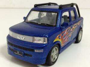 トヨタ 初代 bB オープンデッキ NCP34 2001年~2003年式 1/39 約10cm KiNSFUN ダイキャスト プルバックカー ミニカー 青 送料￥350