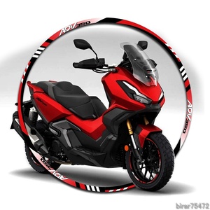 送料無料 ADV350ホイール反射デカール1p全3色 HONDA ホンダ ADV350 ホイール 反射 デカール ステッカー ホワイト レッド ブルー