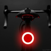 送料無料 複数の照明モードを備えた自転車テールライト ロード マウンテンバイク 自転車のシートポスト用のUSB充電_画像1