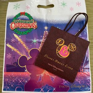 Disney 紙袋　手提げ袋　 ショップ袋　クリスマス　TOKYO Disney RESORT TOKYO Disneyland