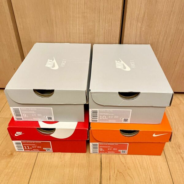 値下げ 4個セット エア フォース 空箱 ナイキ NIKE AIR FORCE ミニ