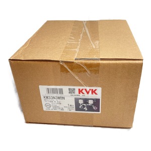 ＊＊ KVK 洗濯機用混合栓 壁付2ハンドル (ツバ付ワンタッチノズル付) 寒冷地用 KM33N3WBN 未使用