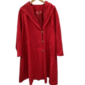 !! UNGARO Ungaro Vintage Vintage lady's coat SIZE 9 number red a little scratch . dirt equipped 