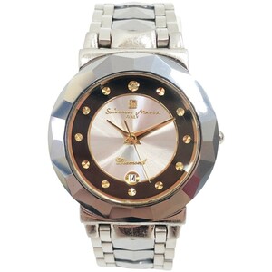 〇〇 Salvatore Marra メンズ 腕時計 SM-8011 シルバー x ブラック やや傷や汚れあり