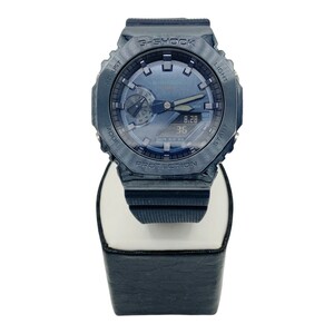 〇〇 CASIO カシオ Gショック メタルカバード 腕時計 GM-2100N-2AJF ネイビー やや傷や汚れあり
