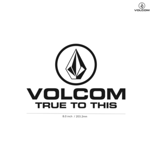 【VOLCOM】ボルコム★02★ダイカットステッカー★切抜きステッカー★8.0インチ★20.3cm